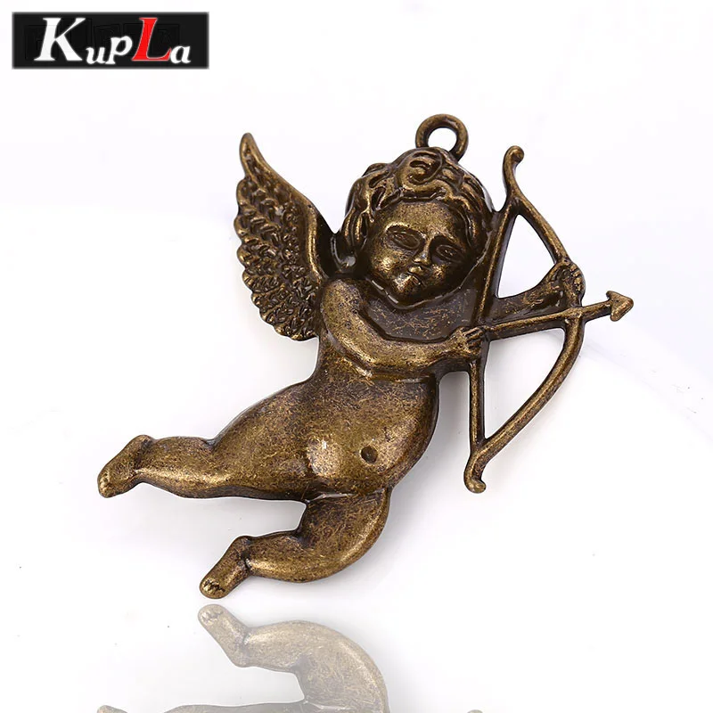 Kupla милые амулеты для Купидона винтажные металлические с ангельским амулетом