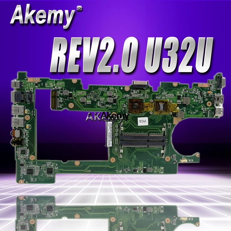 U32U для ASUS U32U U82U материнская плата для ноутбука U32U материнская плата REV2.0 интегрированная тестовая материнская плата оригинальная Рабочая