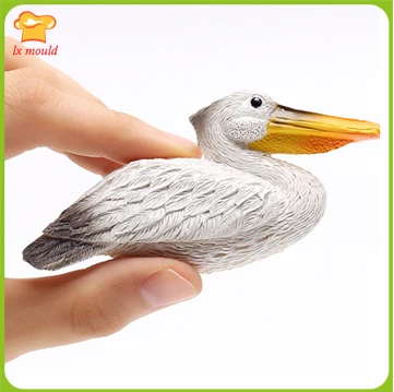 Новинка 2018 г. силиконовая форма pelican в виде чайки для конфет украшение птицы