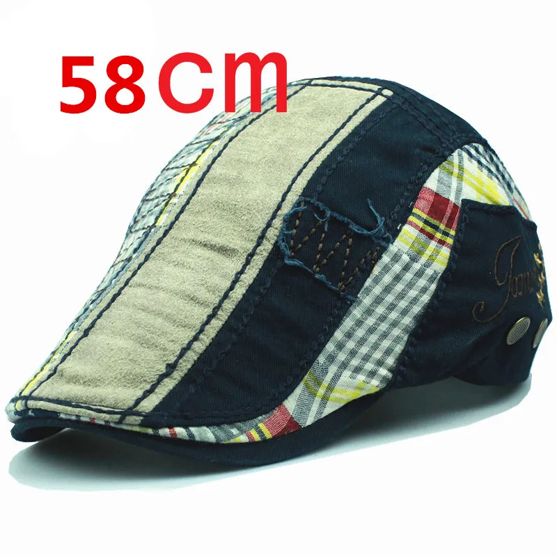 dark blue Xthree Модный берет шапка Кепка с якорем хлопковые шапки для мужчин и женщин Детские Козырьки шляпа от солнца Gorras Planas плоская кепка s - Цвет: dark blue