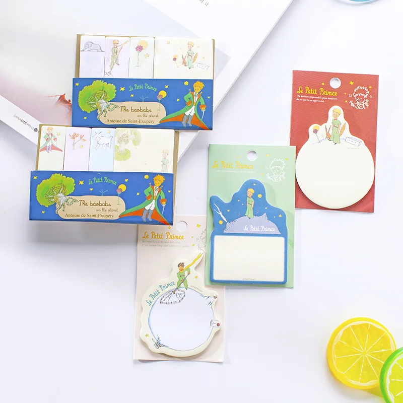 120 Pages /Pack Little Prince Memo Pad Sticky Notes Paper Writing School Office Supply Notepad Stationery