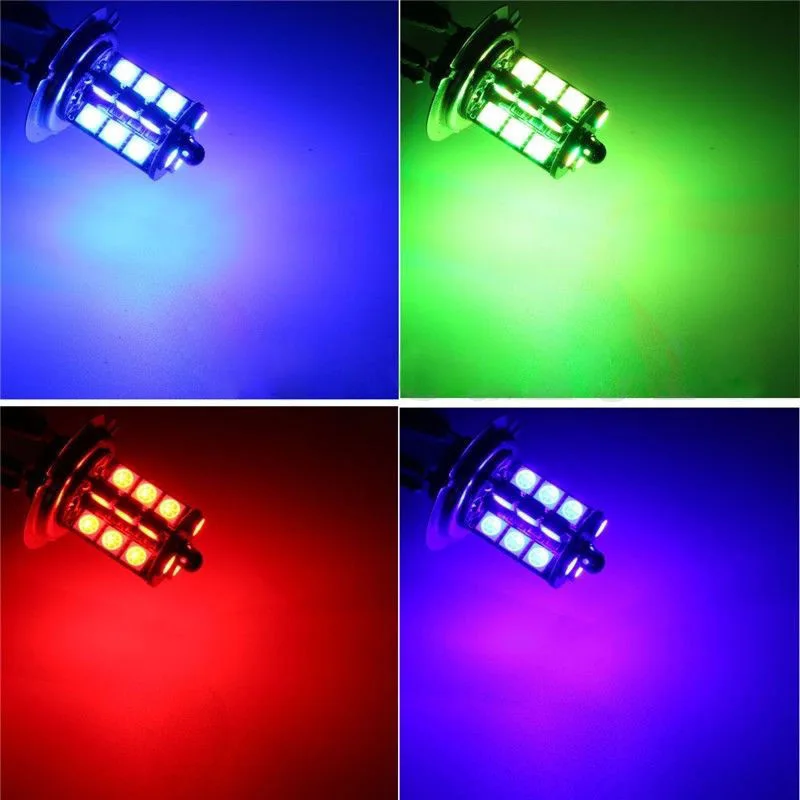 1 шт. 9005 5050 светодиодный 27 SMD RGB Автомобильная фара противотуманная|Передние