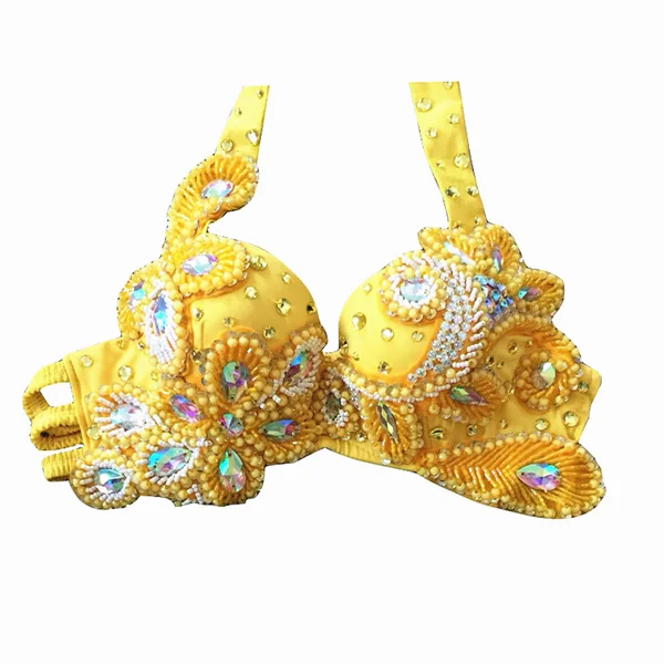 Женщины Танец живота бисером бюстгальтер(38C/85C - Цвет: Bra only