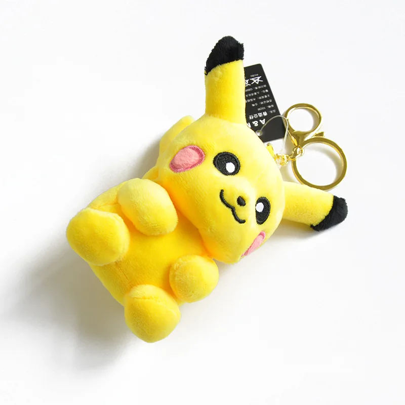 Плюшевый брелок Pikachu второго поколения с застежкой для игрушек 1 шт. 10 см сумка
