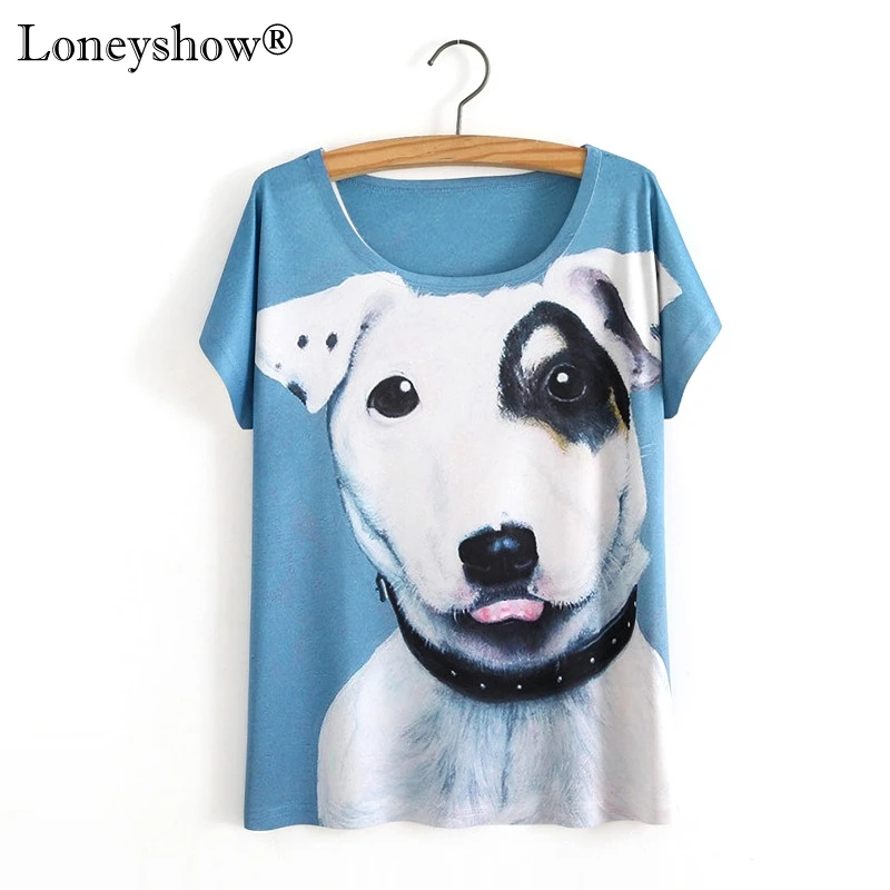 2017 Новый горячий 3D печатных милый мультфильм женские футболки с короткими