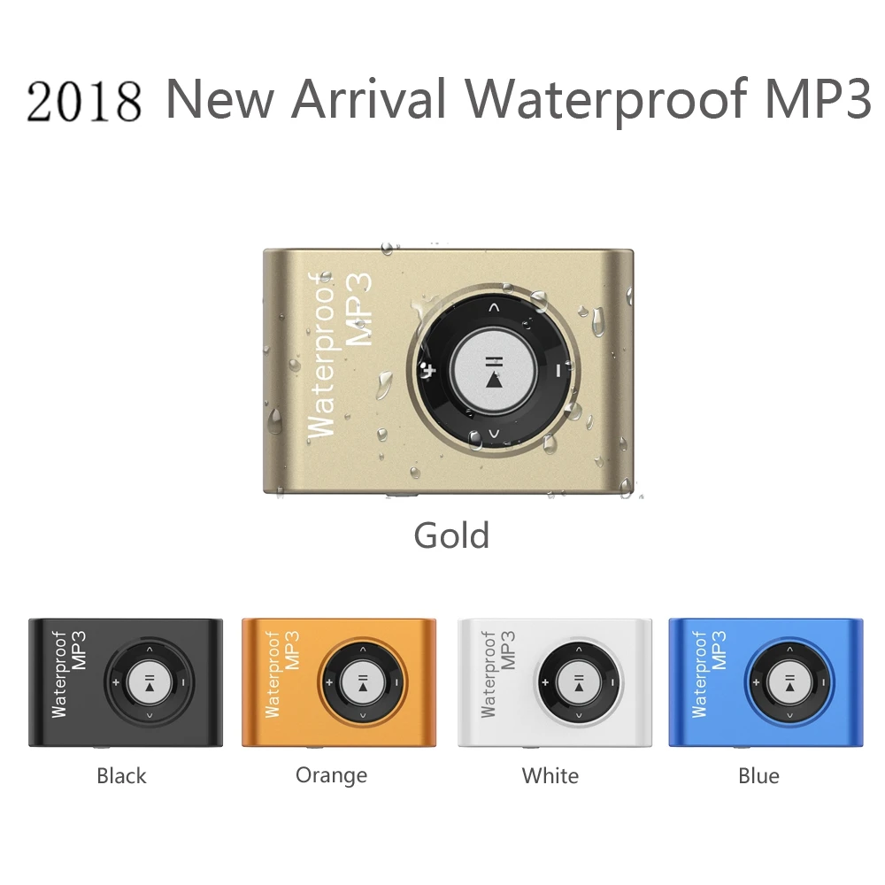 8 ГБ IPX8 Водонепроницаемый MP3-плеер для плавания дайвинга серфинга спортивные