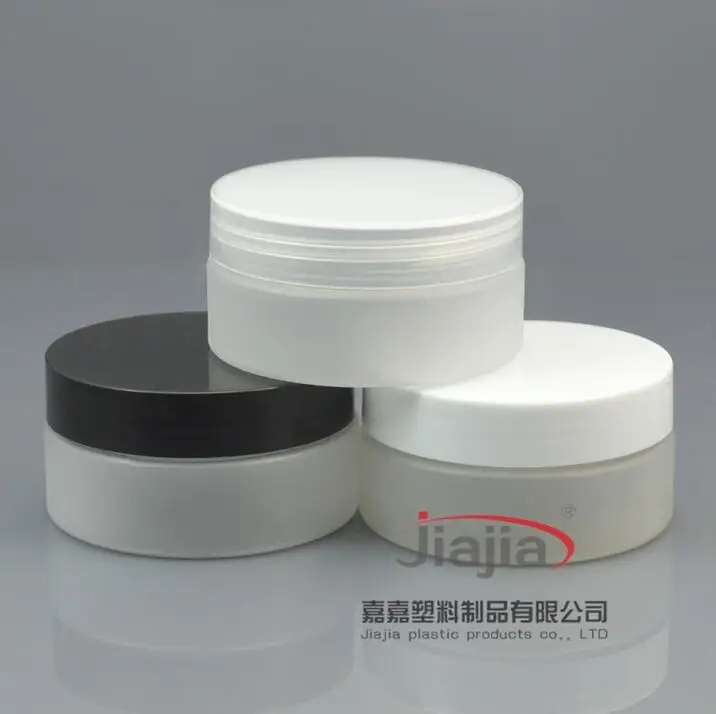 Прозрачная Матовая баночка для домашних животных 100 г с прозрачной/белой/черной