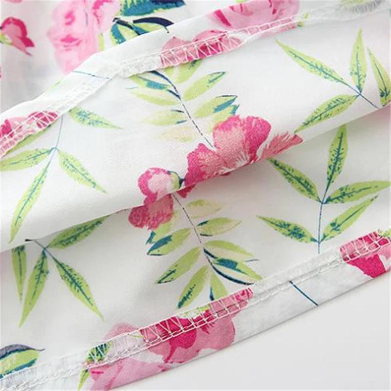 Детское платье 2018 летние комплекты из юбки с цветочным принтом для малышей