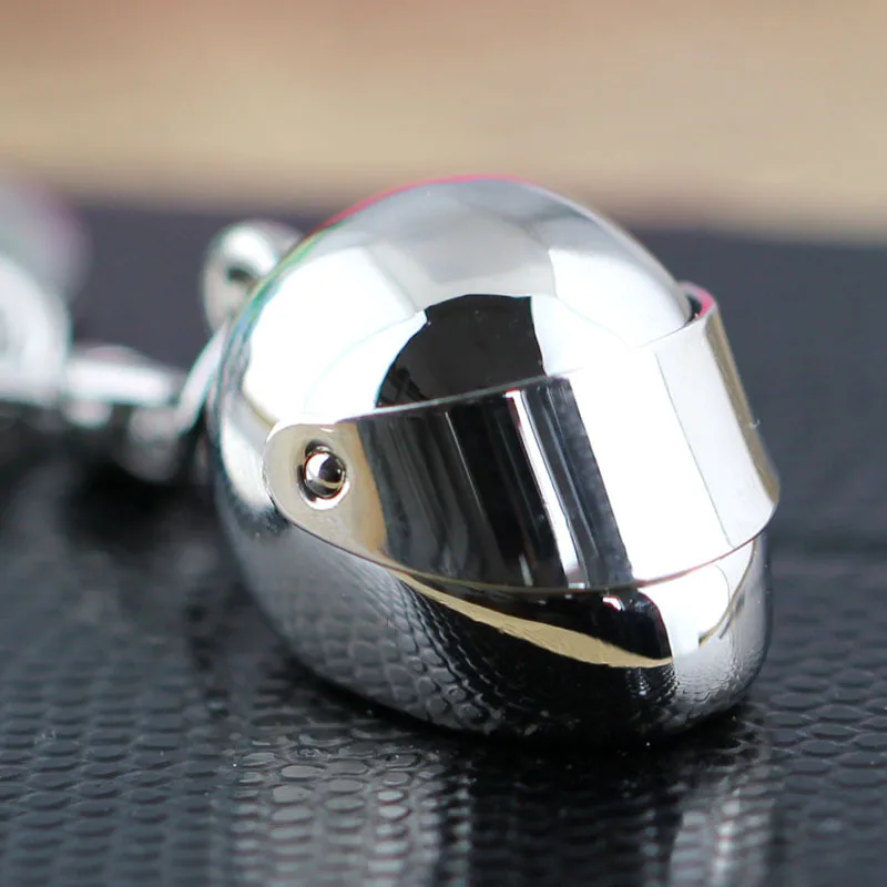 Hot Fashion Motorcycle Racing Helmet Cool Silver Metal Charm Car Key Ring Keychain Creative Party Men Gift | Украшения и