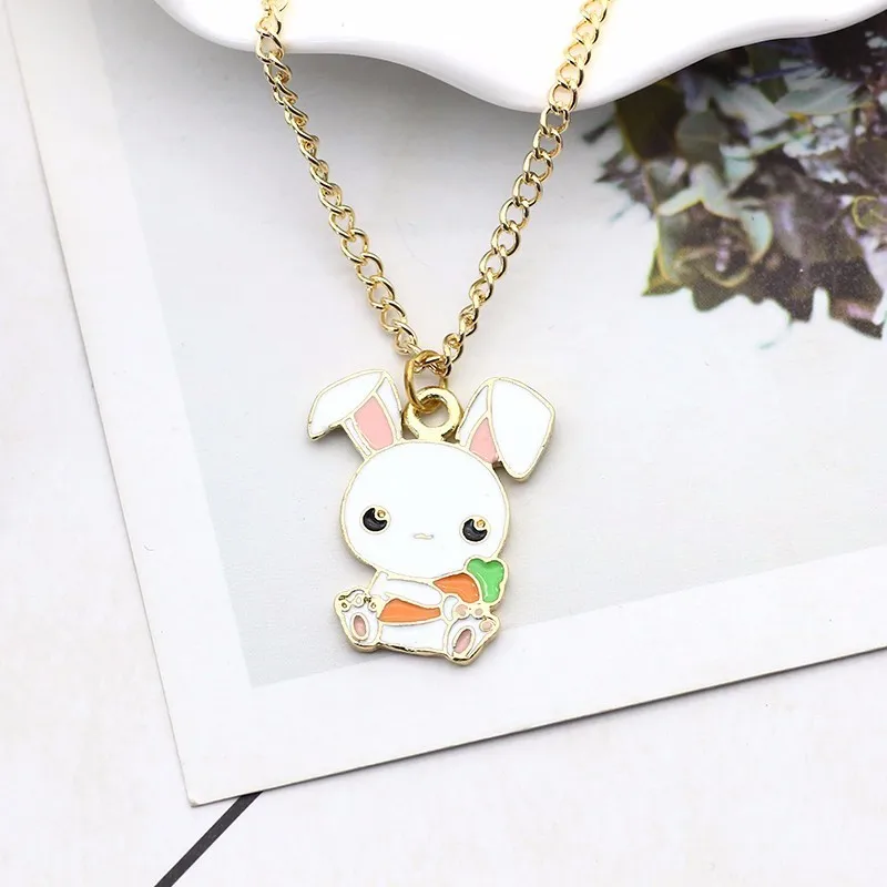 DIY милый кулон для животного из мультфильма Мой маленький белый кролик держать