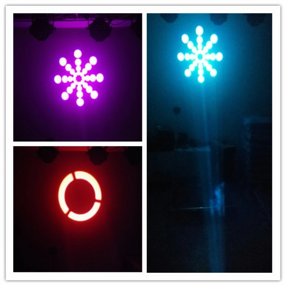 4 шт./лот RGB Подвижная головка 10 Вт светодиодный мини-светильник gobo сценическое