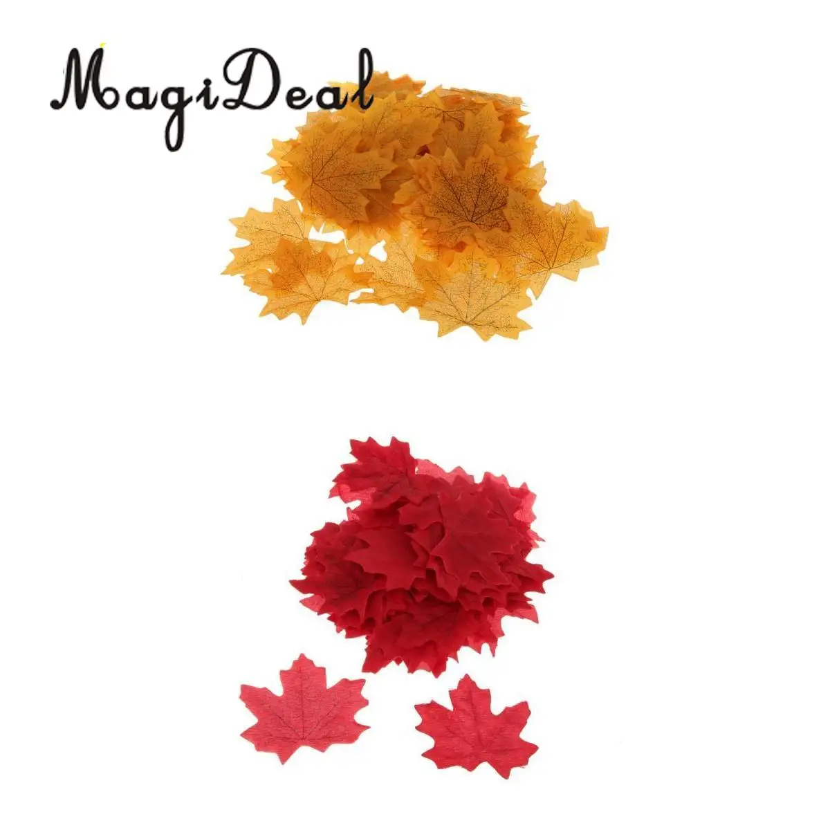 MagiDeal 200 шт. Искусственный Кленовый лист осенние листья реквизит для сцены Декор