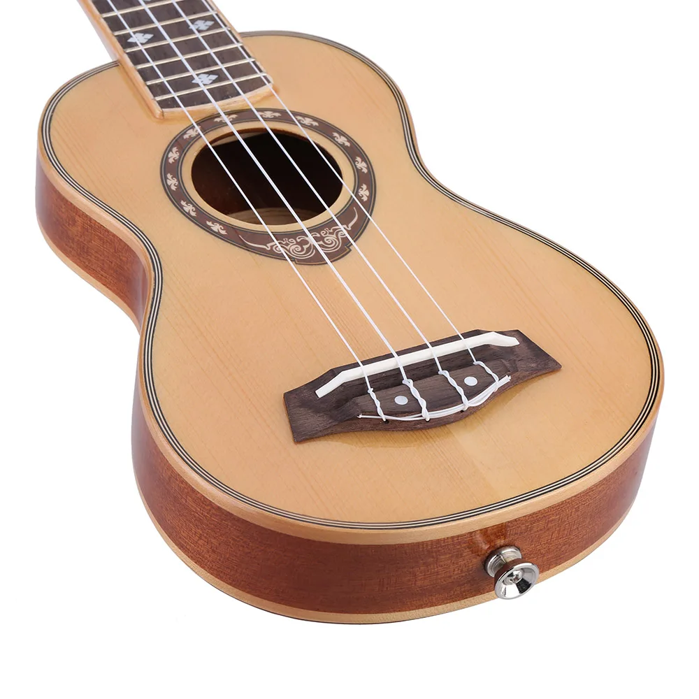 21 "Ukelele сопрано укулеле ель 42 мм тонкий дизайн красного дерева гриф глянцевая
