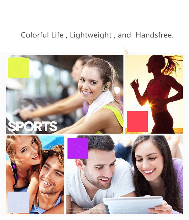 Спортивные Беспроводные Bluetooth наушники стерео гарнитура ушные крючки BT 01 Hi Fi