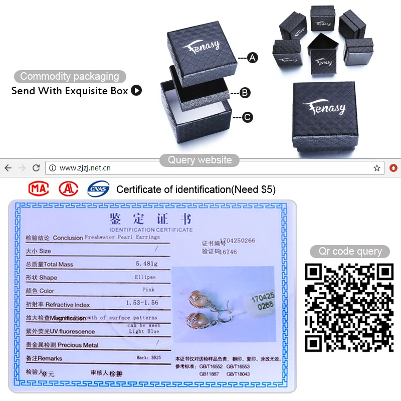 FENASY, 925 пробы, Серебряный набор, натуральный пресноводный жемчуг, ювелирный набор для женщин, аксессуары, клетка, ювелирное изделие, серьги, ожерелье, набор