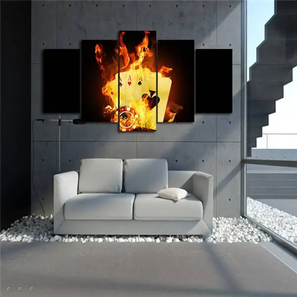 Hd печатная картина для покера Искусственная елка на холсте украшение комнаты