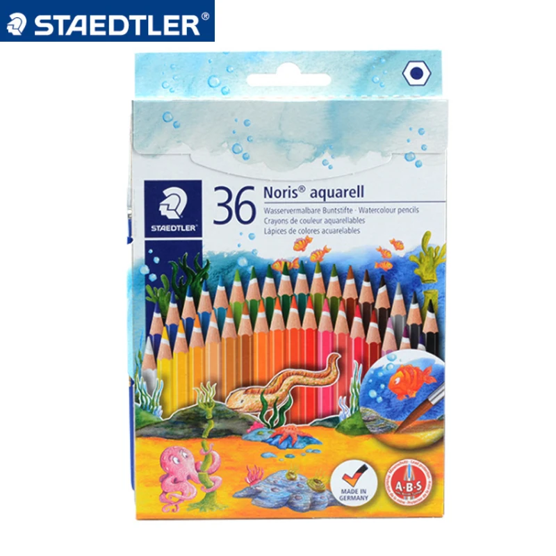 Set Water Soluble Rainbow Watercolor Pencils Coloring Drawing For Animation Graffiti Student Art Supplies