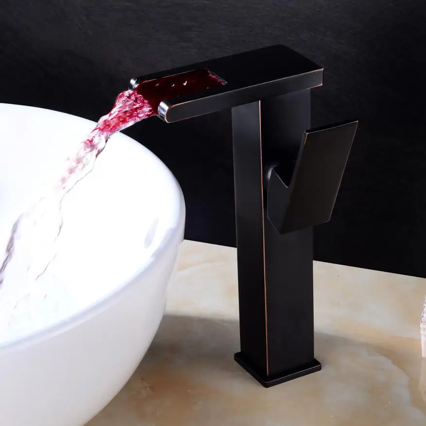 BAKALA светодиодный смеситель для умывальника с питанием от воды|Смесители