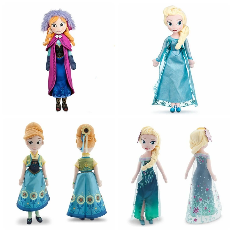 40 см Анна Эльза Принцесса плюшевые игрушки Let It Go Мягкая кукла детские игрушки для девочек Подарки на день рождения