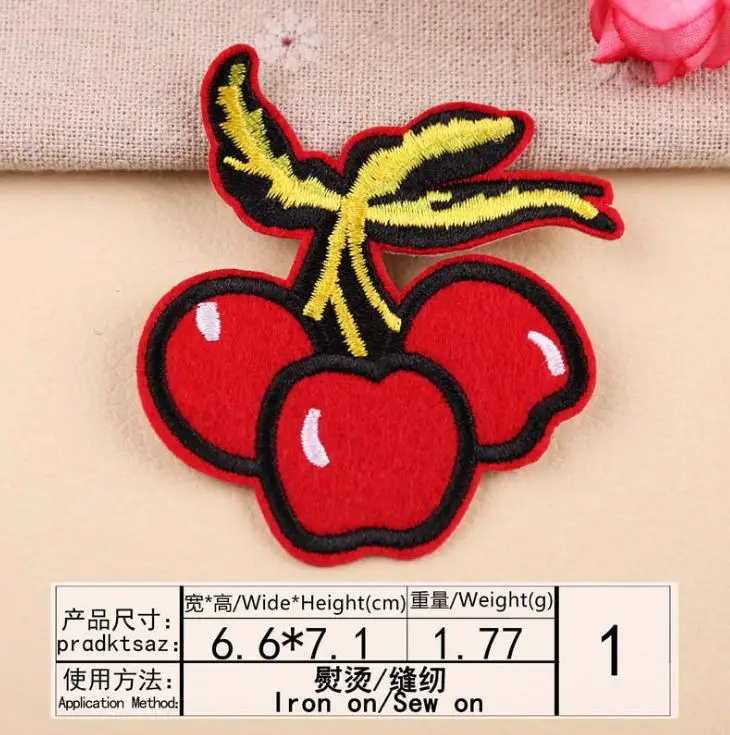 Новое поступление 10 шт. Еда фрукты выражений вышитые патчи железные на джинсовое