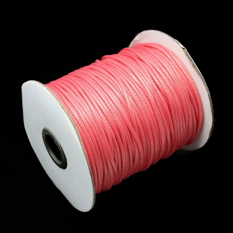 5 метров 2 мм вощеная нить хлопок шнур веревка ремень Ожерелье Веревка бисера