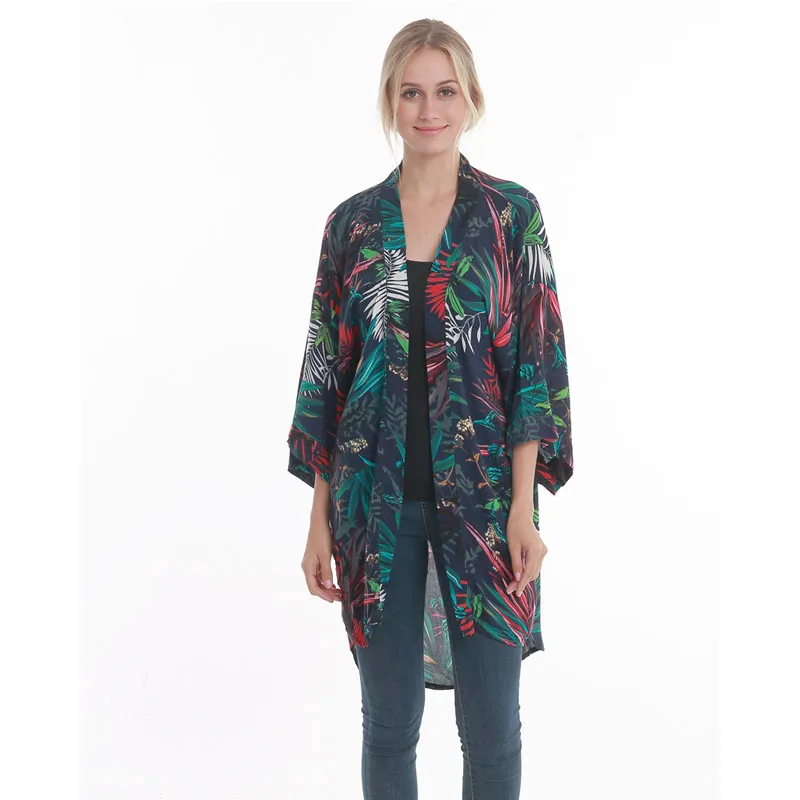 Кардиган Kimonos кардиган для прогулок на открытом воздухе модная блузка женские