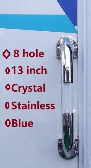 13In Crystal Blue 8H 12 В светодиодный хрустальный шкаф для лодки с подсветкой/дверной шкаф для каравана RVs Yacht - Цвет: 13In Crystal Blue 8H