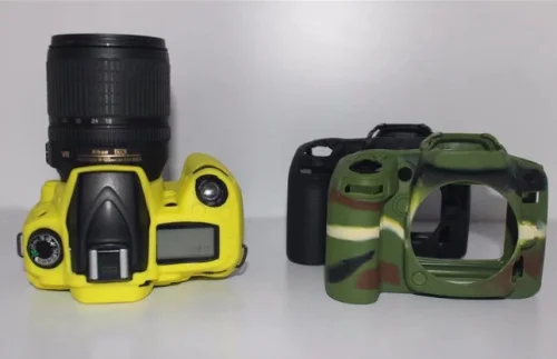Мягкий силиконовый резиновый защитный чехол для камеры Nikon D90 чехол|Аксессуары