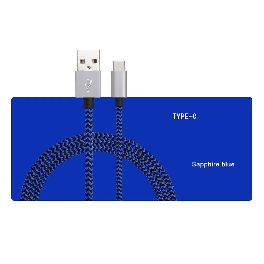 Дата кабель Прочный Удобный Быстрая зарядка нейлон тип c Micro USB аксессуары для