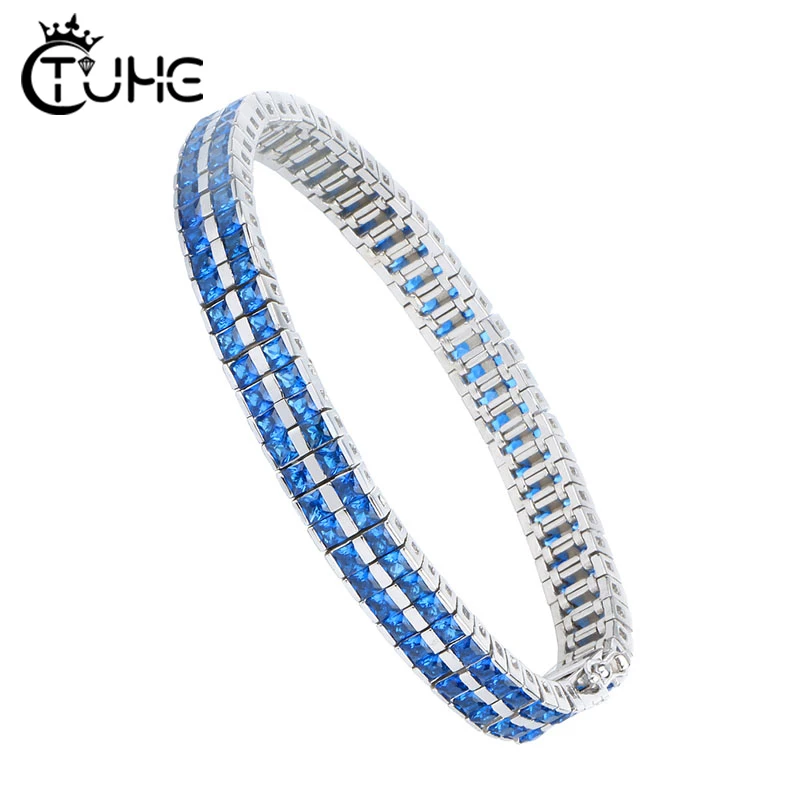 Браслет женский и мужской из серебра 100% пробы 2 ряда|Гибкие жесткие браслеты| |