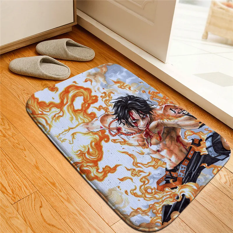 Luffy цельный напечатанный напольный коврик Противоскользящие коврики Зоро Чоппер туз ковры Добро пожаловать коврик для ванной комнаты кухонные коврики подарок