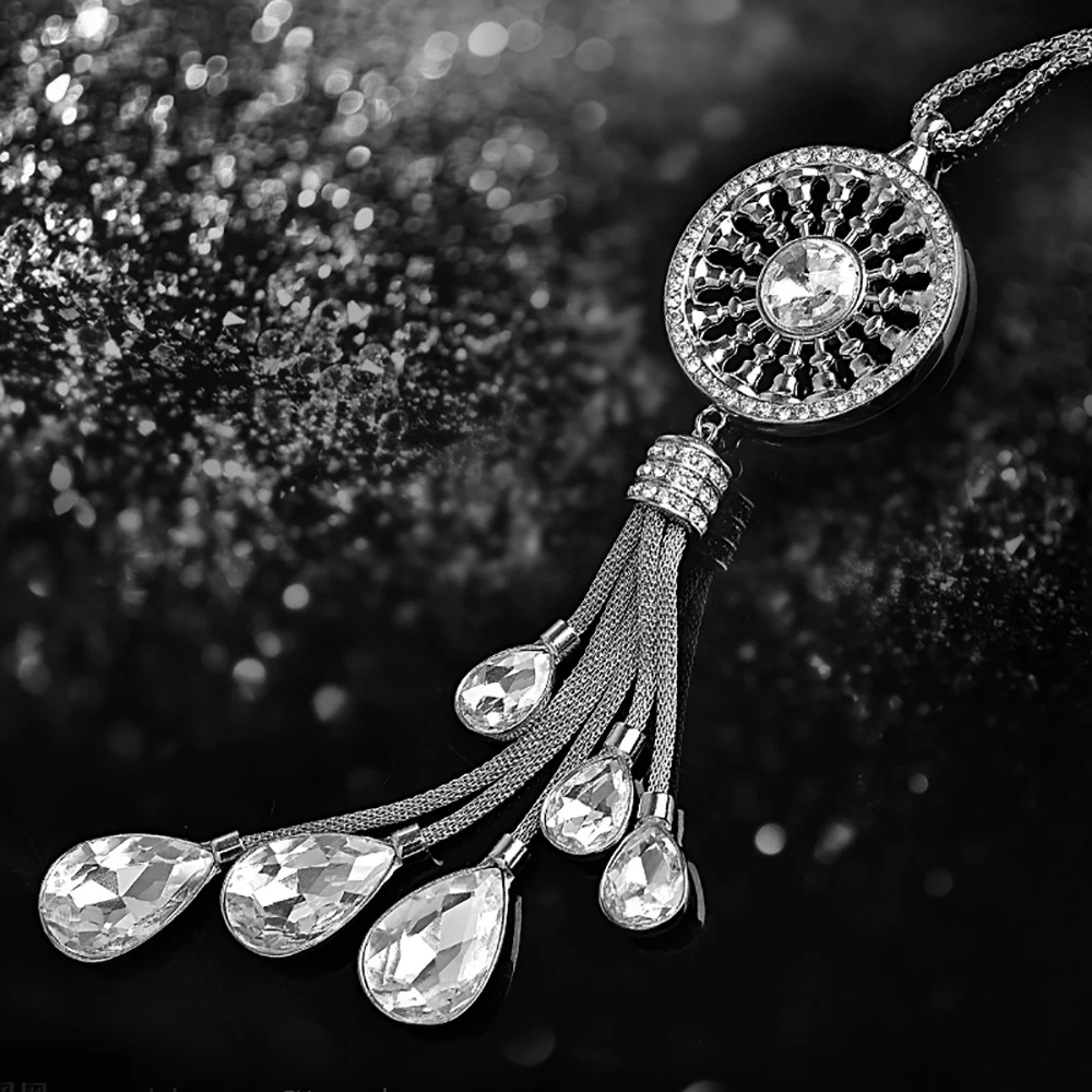 Автомобильный подвесной кулон с кристаллами и бриллиантами украшение Ловец снов