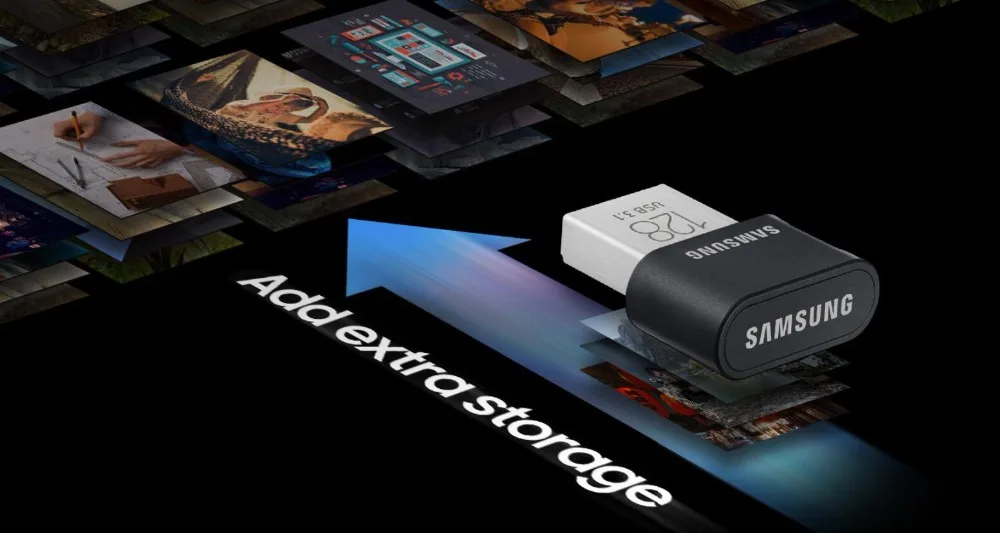 SAMSUNG USB3.1 Flash Drive FIT Plus 32 г 64 г 128 г 256 г накопитель Крошечный Pendrive Memory Stick устройство хранения U диска мини Flashdrive флэшка флешки флешка
