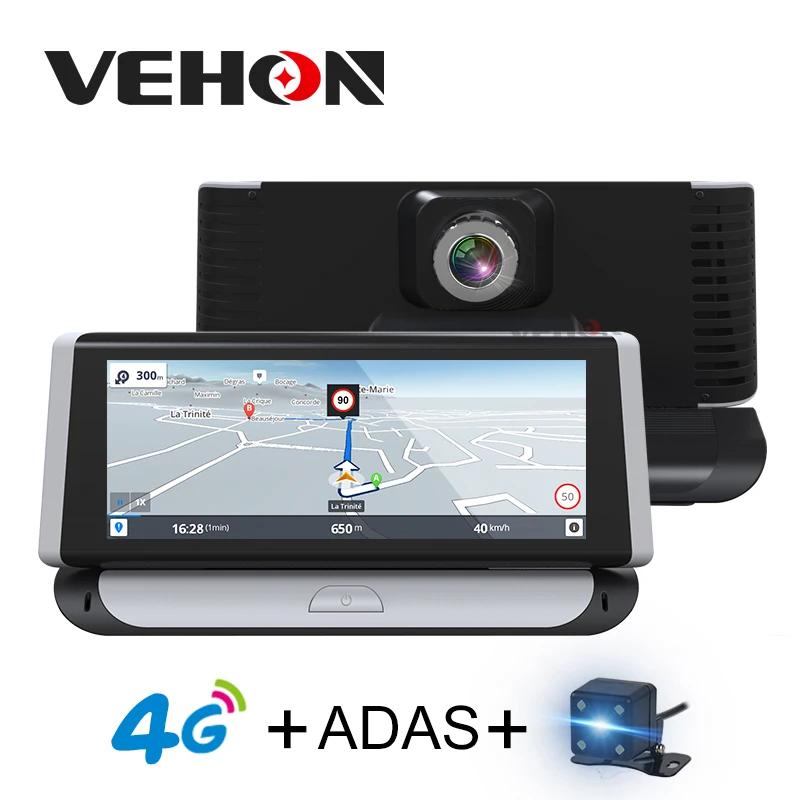 VEHON 4G ADAS 6 86 дюймов Автомобильный навигатор с автомобиля камера видео