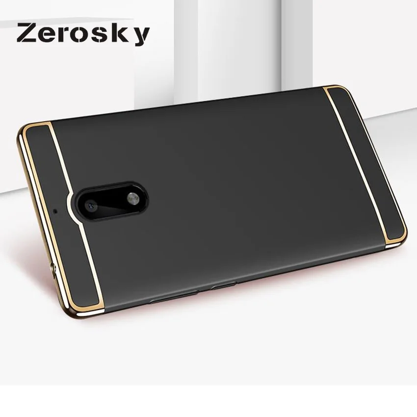 Мобильный телефон Zerosky чехол для Nokia 6 Роскошный Жесткий из поликарбоната с полным