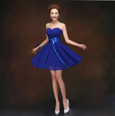 Новинка 2017 короткие платья для подружек невесты летние праздничные наряды без