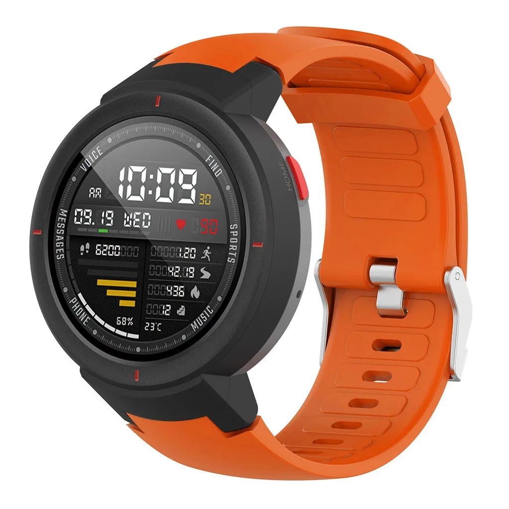Силиконовый ремешок для часов Huami Amazfit Verge Модный повседневный спортивный чехол с