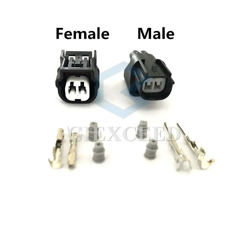 2 комплекта 2 Pin 6189-7036 HV 040 Женский Мужской автомобильный разъем ABS Датчик Socekt пресс переключатель катушка зажигания Разъем для Honda
