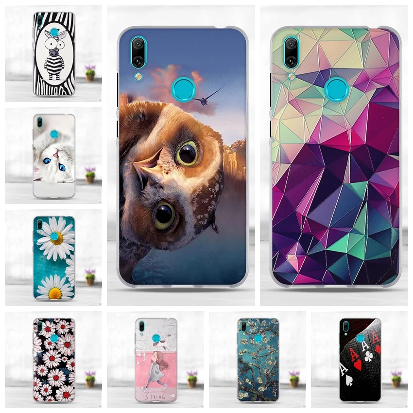Чехол для Huawei Y7 2019 силиконовый чехол из ТПУ Prime задняя крышка Y 7 | Мобильные