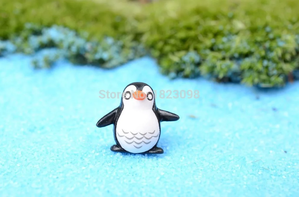 1 шт./лот мини животные Пингвин из смолы см и 2 декор для сада поделки домашний