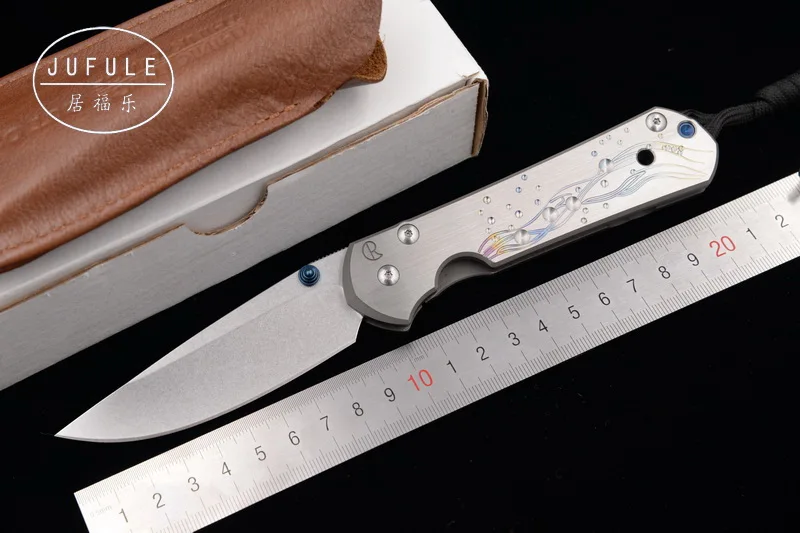 JUFULE Подгонянный большой Sebenza 21 складной S35vn TC4 титановый нож для очистки фруктов походный инструмент для выживания охоты EDC кухонный нож
