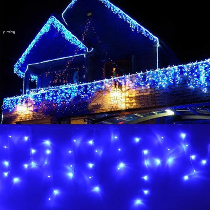 Новый 2014 96 из светодиодов занавес фея водонепроницаемый для свадьбы рождество ну