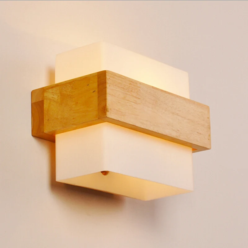 Настенный светильник в японском стиле для гостиной современный стеклянный