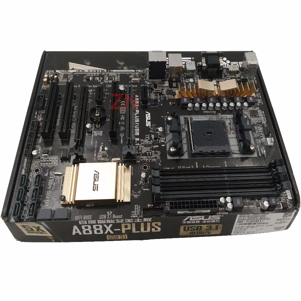 Оригинальный новая настольная Материнская плата ASUS A88X PLUS/USB 3 1 материнская Socket FM2 +