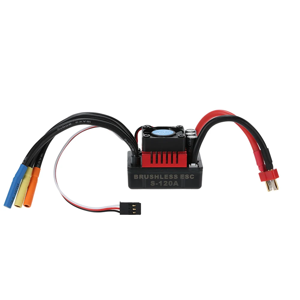 GoolRC S- 120A 80A бесщеточный ESC электрический регулятор скорости с 6 1 V/3A SBEC для 1/8 RC