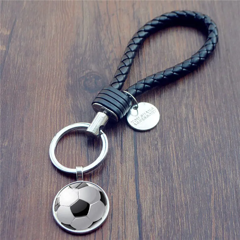 XUSHUI XJ спортивная футбольная Тема под стеклом Кабошон Подвеска Брелок черная
