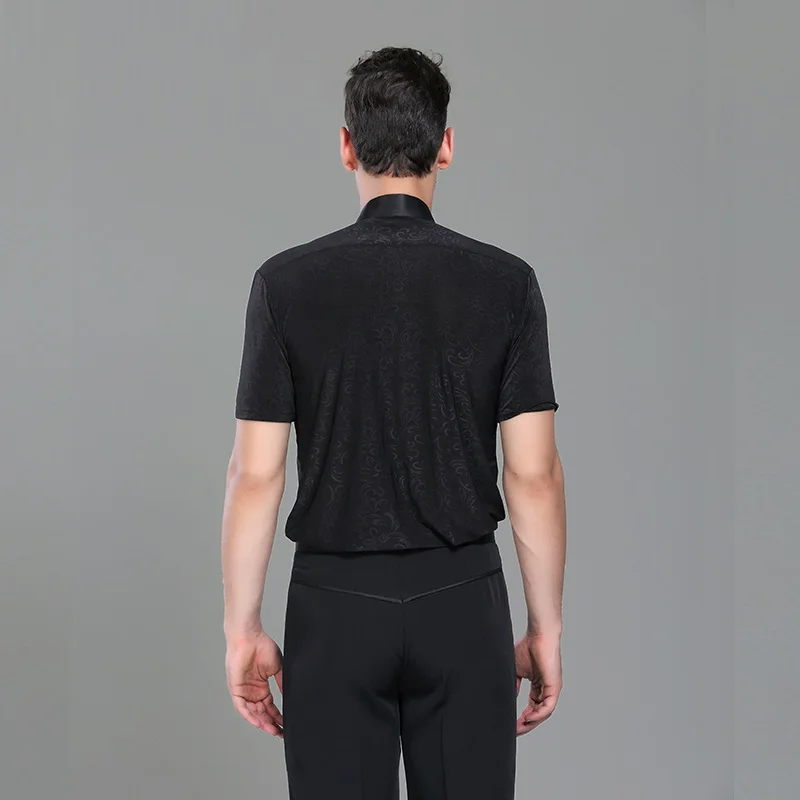 Мужская рубашка для латиноамериканских танцев топ взрослых одежда бальных |