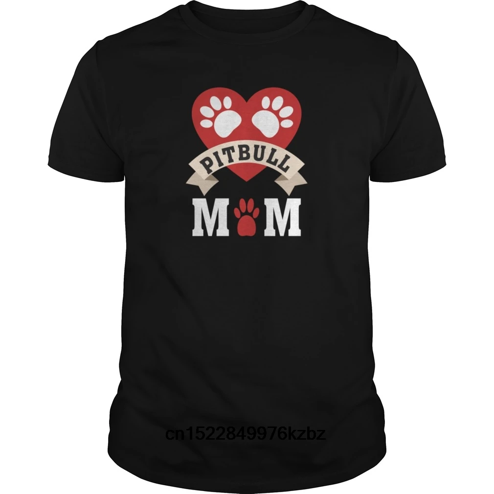 Забавная Мужская футболка Женская Новинка Pitbull Mom LIMTED EDITION классная | одежда