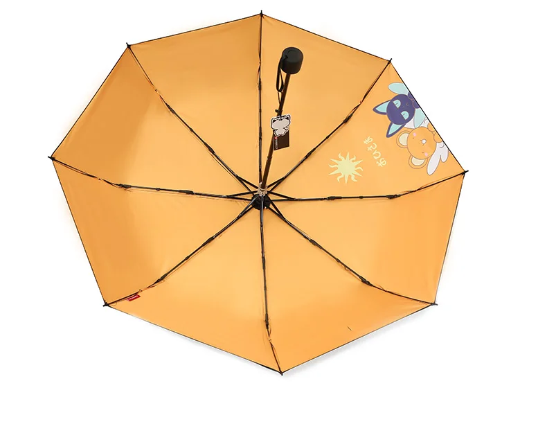 Style 3 Аниме Sailor Moon Card Captor Sakura Umbrella трехскладной зонтик мультфильм Ветрозащитный Складной Солнце Дождь - Цвет: Style 3