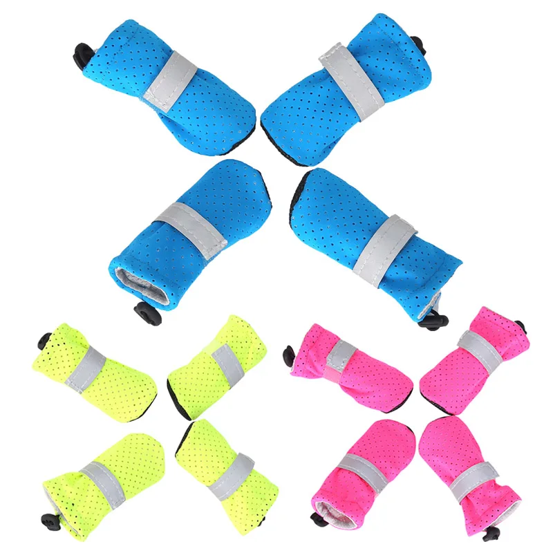 Best' 4 шт дышащая противоскользящая сетчатая Обувь для собак обувь мягкие